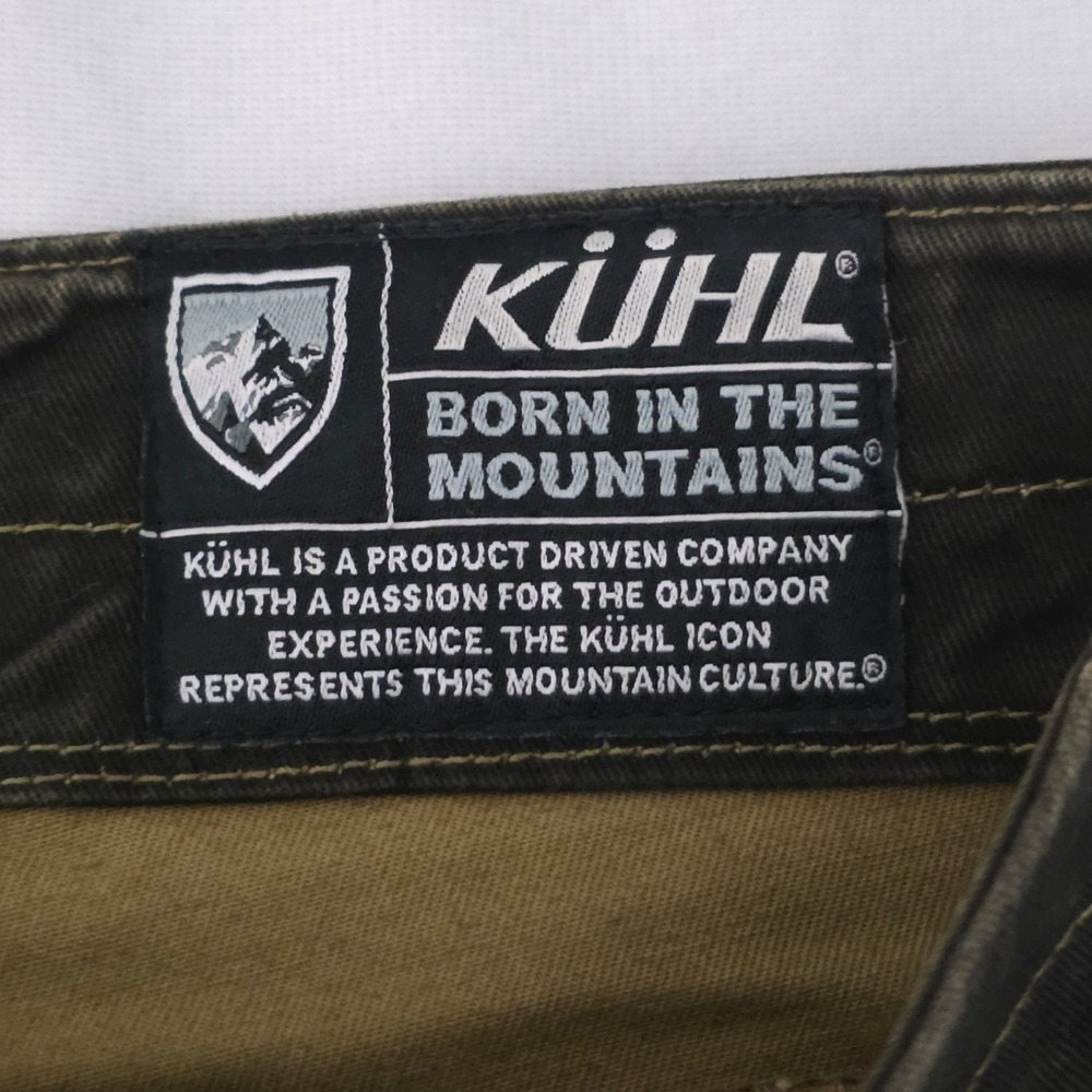 Kuhl Rydr Mens Dark Brown Patina Dye Articulated Knee Euro Twill Pants Sz 32X32 - Picture 10 of 13